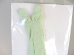 1976 CHER DOLL MEGO MINT JULEP GREEN JUMPSUIT OUTFIT , NET CAPE